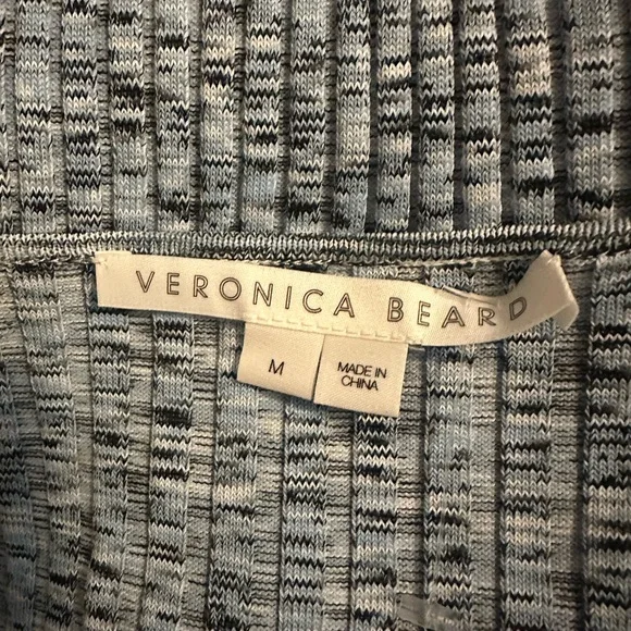 VERONICA BEARD Lipa Rib Knit Pullover Sweetheart Top M - Picture 4 of 5